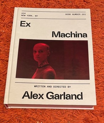 EX MACHINA  screenplay ALEX GARLAND 2019 OOP A24 hardcover VG shape!