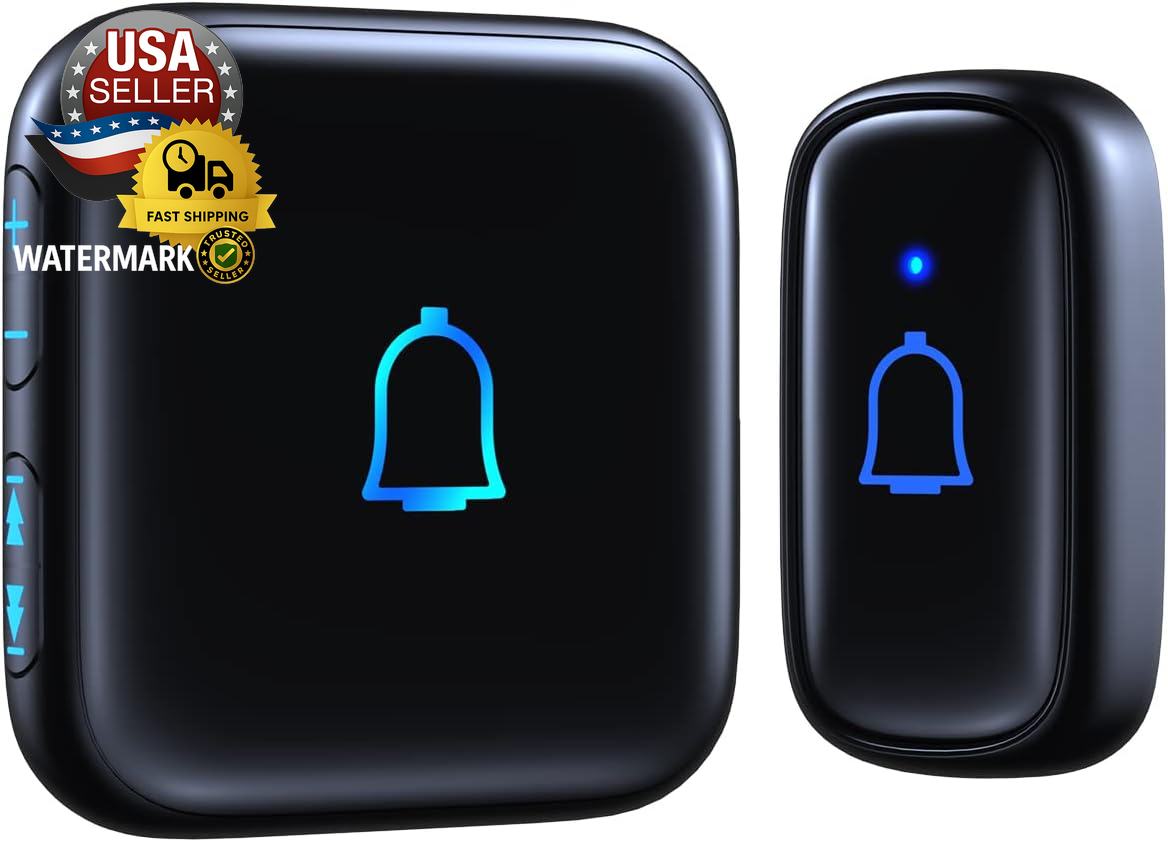 Wireless Classroom Doorbell IP66 Waterproof 1000ft Range 66 Chimes 115dB