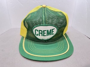 Creme Lures Fishing SnapBack Trucker Style Mesh Hat 70’s