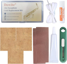 Alto Saxophone Cork Replacement Kit - 40mm x 60mm Corks 3 PCS, Blade, Rope, Sand