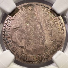 1562 England Sixpence Milled Queen Elizabeth I Cabinet Toning NGC Fine Details