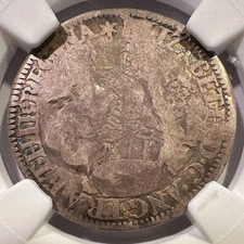 1562 England Sixpence Milled Queen Elizabeth I Cabinet Toning NGC Fine Details
