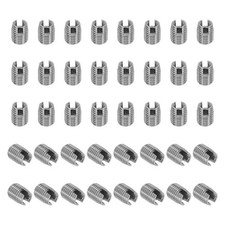 40 Pcs 303 Stainless Steel M5 x M8 x 10mm Self-Tapping Threaded Inserts