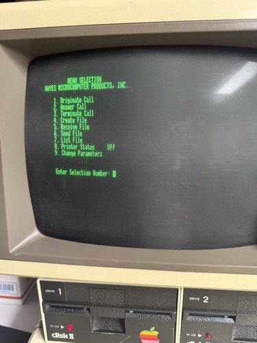 Hayes Terminal Program Disk by Hayes for Apple II, Apple II Plus TESTED - Bild 2 von 6
