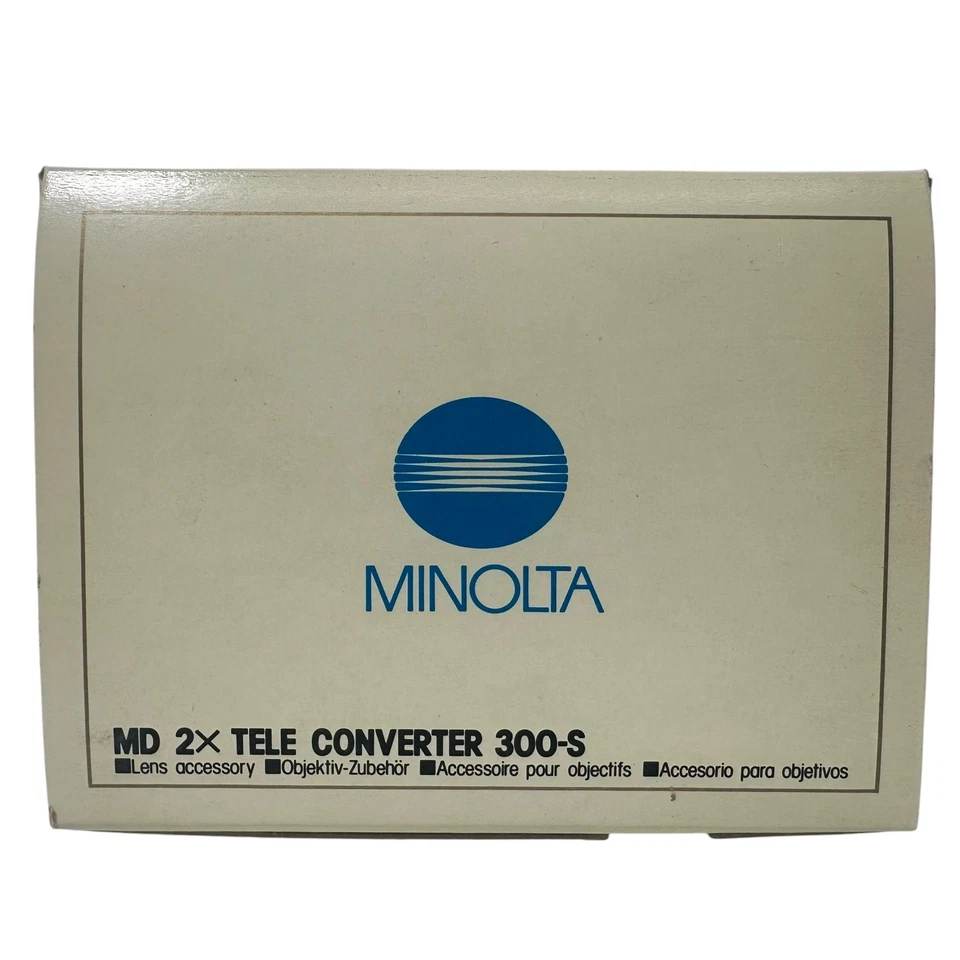 [Excelente COMO NUEVO] Minolta MD 2x Tele Convertidor 300-S de JAPÓN Foto 4 de 4