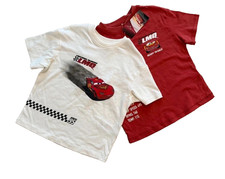 M&S Disney Pixar Cars 2-Pack Lightning McQueen T-Shirts - Age:  5-6 years