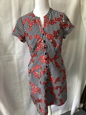 Adrianna Papell Women’s Floral Dress Size 6 P V Neck Tie Back
