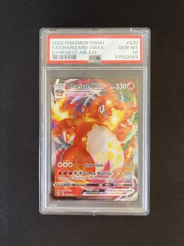 2020 Pokemon Sword & Shield Darkness Ablaze #020 Charizard Vmax PSA 10