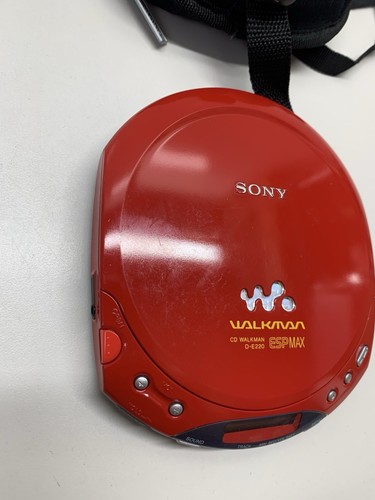 Sony Walkman D-E220 Compact Portable CD Disc Player ESP Max Red - Picture 3 of 14