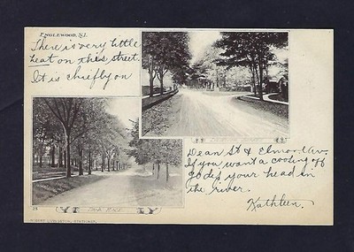 c1905 Postcard Dana Place, Lydecker Street, Englewood,  New Jersey