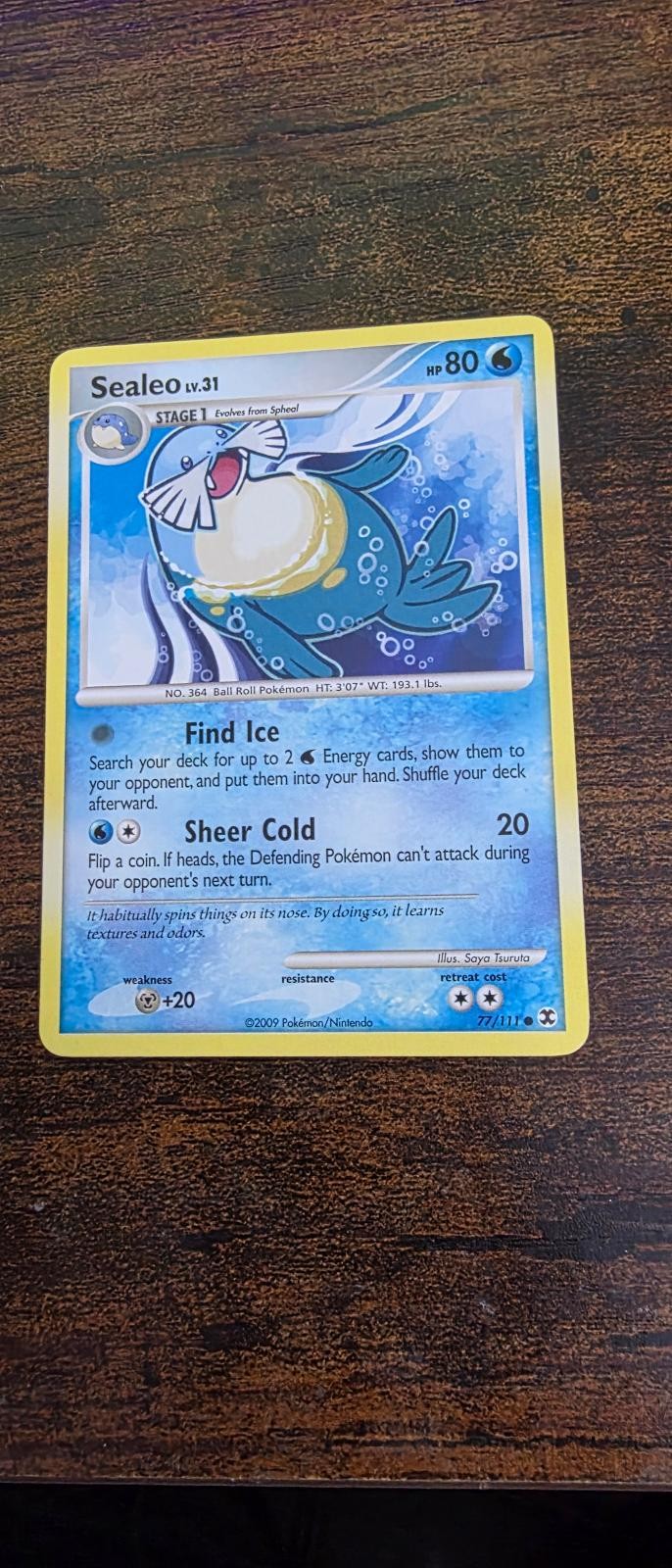 Sealeo 77/111 Common Rising Rivals Pokemon Lightly Played