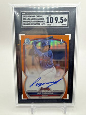 2023 Bowman Chrome - Jair Casanova Orange Prospect Auto /25 SGC 9.5