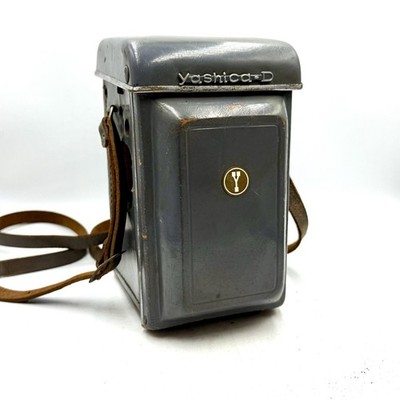 US Ddp [EXC5] Vtg Leder Schutzhülle Grau Für Yashica D Tlr Kamera Aus Japan