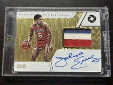 Julius Erving 2020 Panini Opulence Golden Autographed Memorabilia #GAM-JE /10