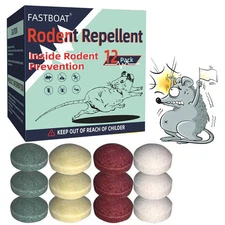 Mouse Rodent Repellent, 24/12PCS Peppermint Oil to Repel Mice and Rats–Works for