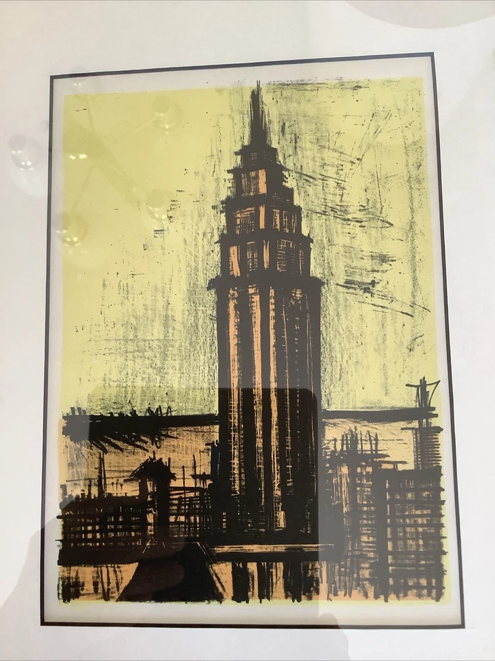 Litografía en color Bernard Buffet New York Empire State Building 1967 Foto 2 de 4
