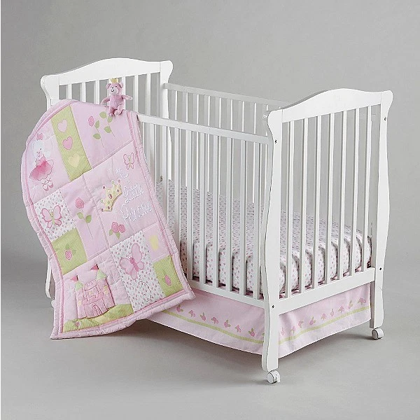 Little Bedding by NoJo Newborn Girl's Princess Rose Four Piece Crib Bedding Set
Opens in a new windo