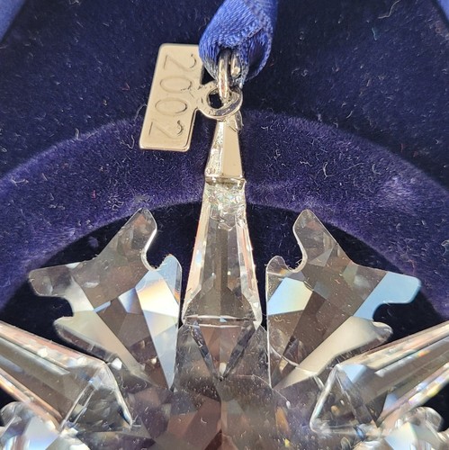 SWAROVSKI STELLA DI NATALE ANNO 2002 ORNAMENTO NATALIZIO IMBALLO ORIGINALE - Foto 4 di 4