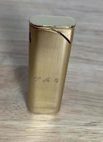 Vintage Colibri Electro-Quartz No Flint Lighter gold tone empty with case Japan - Picture 5 of 9