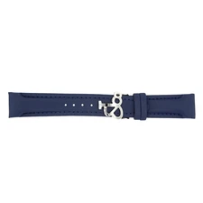 NEW JACOB & CO AUTHENTIC NAVY BLUE POLY 20MM SHORT WATCH BAND W. BUCKLE FOR 40MM
