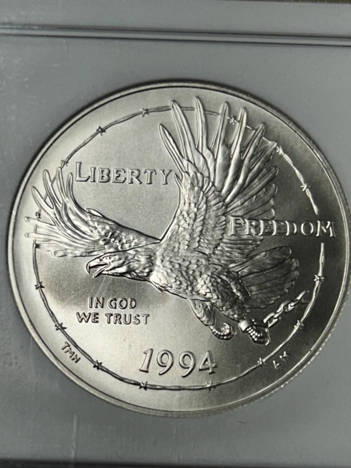 1994 W POW Museum Silver Dollar NGC MS70 - Image 2 of 4