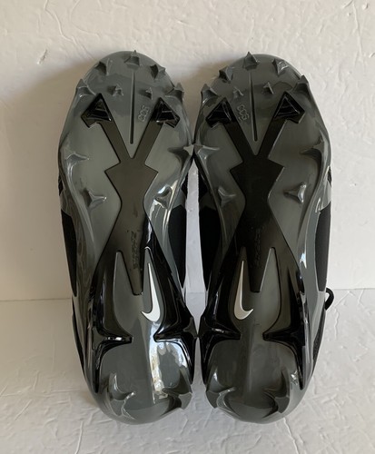 Nike Alpha Menace Pro 3 NEW Mens CT6649-010 Black Gray Football Cleats Size 9.5 - Imagen 9 de 13