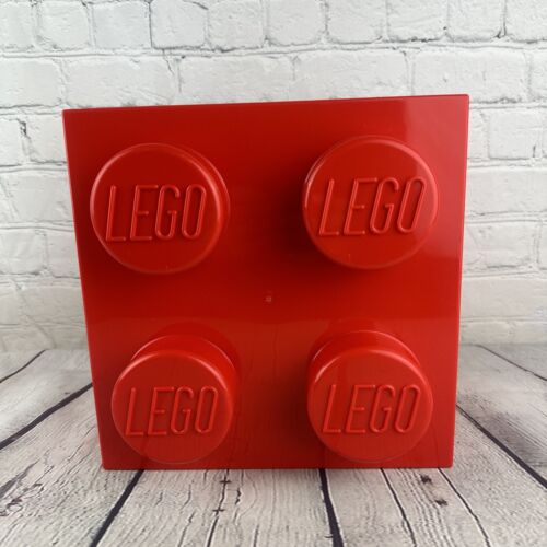 Red Lego 4003 Storage Brick 2 x 2 Storage Cube 4 Stud Case Container 853234