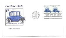 1906  17c Electric Auto 1917 Farnam, HF, FDC 