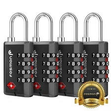 TSA Approve [4 Digit Combination] Travel Suitcase Luggage Bag Lock Padlock Reset