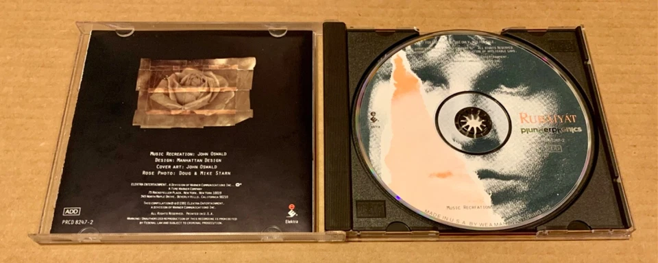 Промо компакт-диск Plunderphonics Rubáiyát 1991 Plunderphonic Джон Освальд Metallica Doors - Изображение 3 из 4