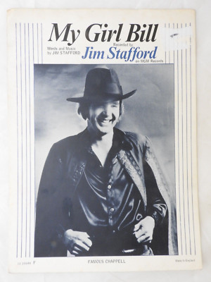 My Girl Bill - Jim Stafford Noten Klavier Gesang Gitarre PVG 1974