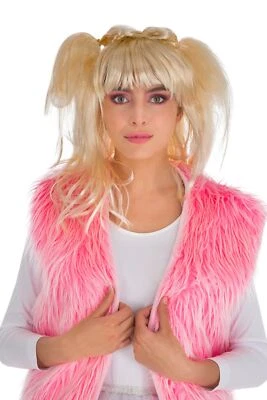 Kostüm Plüsch Weste Hippie Fellweste FLower Power Plüschweste Fasching Karneval