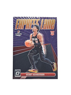 Scoot Henderson 2023-24 Donruss Optic EXPRESS LANE ROOKIE Trail Blazers #14