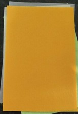 1 x Yellow Coloured Craft Felt Sheet Fabric Approx 30cm x 20 cm (11 3/4"x7 3/4")