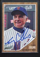 2011 Topps Heritage TERRY COLLINS Signed Card autograph auto METS
