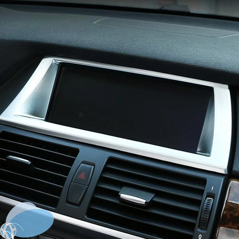 Car Interior Navigation Panel Cover Trim Accessories For 2008-2013 BMW X5 X6 Foto 3 de 4