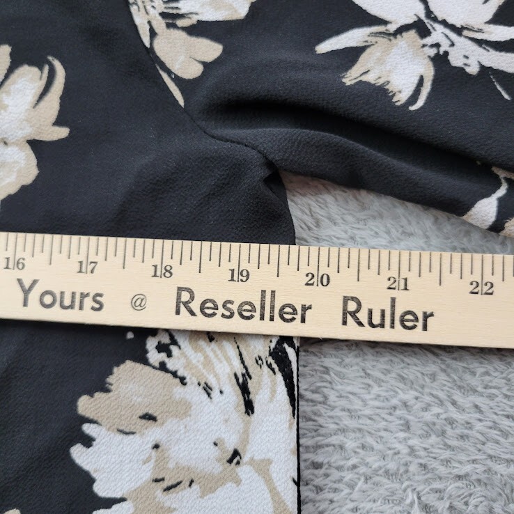 Lucky Brand Tunic Womens XS Trapeze Micro Floral Crochet Boho Peasant Blouse Top