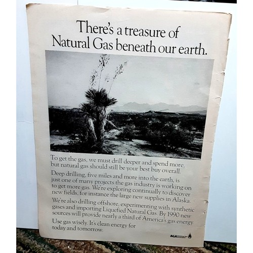 1975 American Gas Association Natural Gas Original Print ad 70s