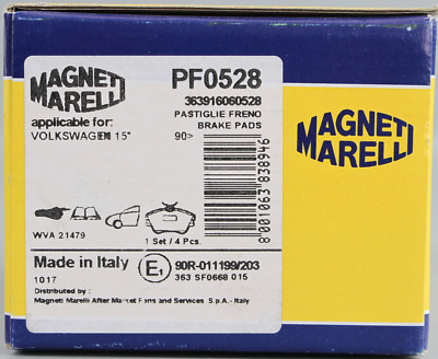 Magneti Marelli PF0528 Scheibenbremsbeläge Bremsbelagsatz für VW T4 K18-MM5