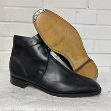 GEORGE BOOTS - Size:  13 Small , Black Leather Ankle Mens  , British Army