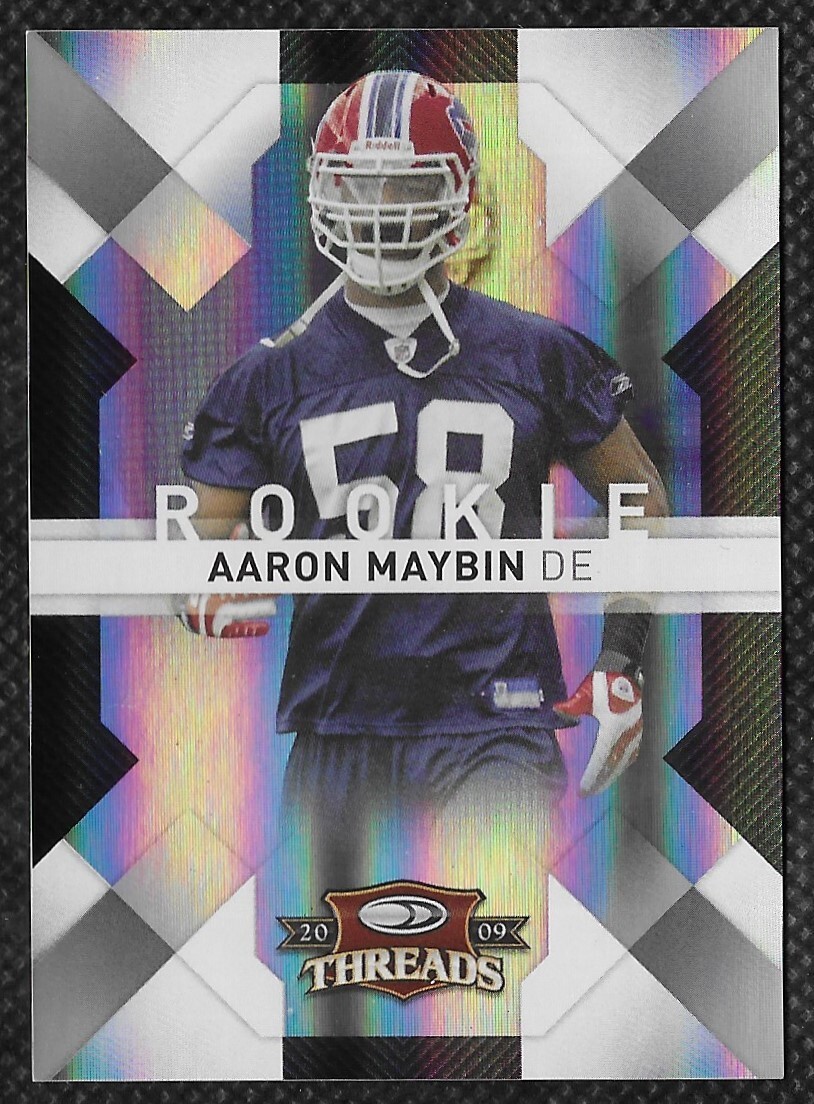 Aaron Maybin 2009 Donruss Threads Silver Holofoil Rookie #103 /250 Parallel RC