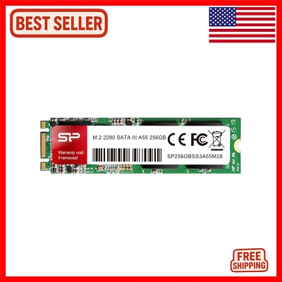 Upgrade Your PC with Silicon Power 256GB A55 M.2 SATA III SSD - Fast Performance