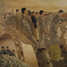 The Bridge Art Print – Stanley Spencer Visionary British Modernism (1920)