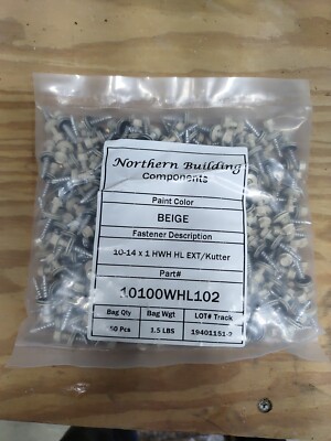  250 Hex Head Self Piercing Sealing Screws Metal Roof Pole Barn Steel Sheet
