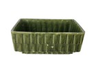 Vintage California Glazed Pottery Mid Century Planter Dark Green CP 338 USA 8.5"