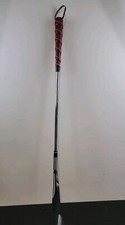SWANK MID-CENTURY LONG HANDLED STEEL SHOE HORN FAUX LEATHER HANDLE JAPAN