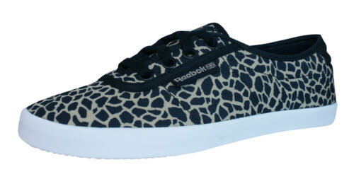 Reebok Classic Plimsole Mujer Zapatillas Zapatos Negro Leopardo de impresión de guepardo | eBay