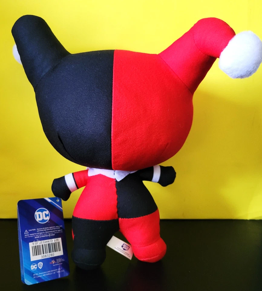 "Muñeca de peluche de superhéroe de la Liga de la Justicia Harley Quinn 9"" de peluche DC Comics" Foto 3 de 4