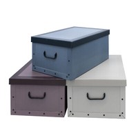 Aufbewahrungsbox Einfarbig - 3Er Set - Stapelbox Dekobox Geschenkbox Mit Deckel