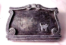 Cat memorial plastic mold plaster concrete cement mould 10" x 6" x 1" cast 100’s